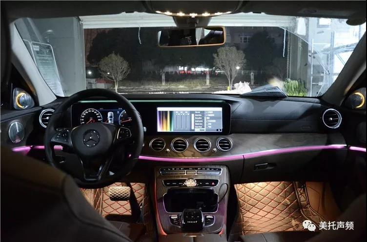 让你黑夜中不寂寞,车改坊武汉歌德店改装奔驰E300