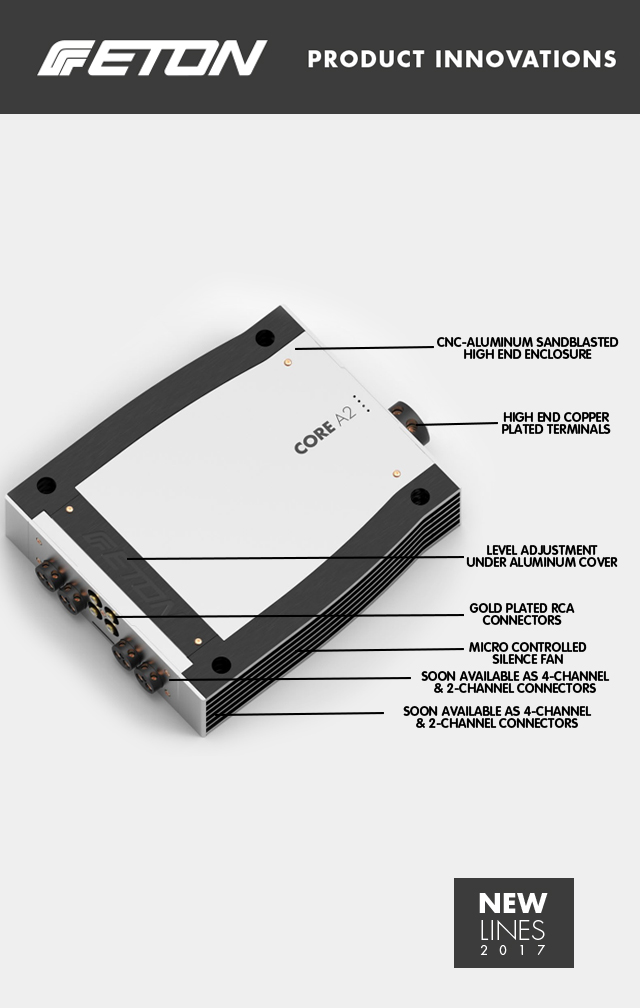 德国ETON 旗舰功放 CORE A2功放即将全球首发