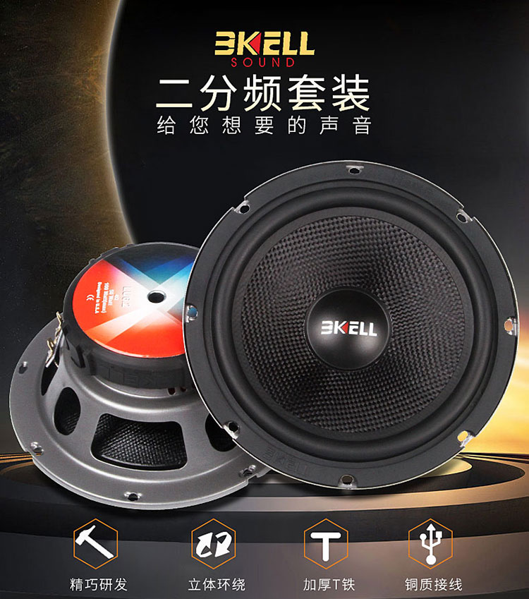 美国BKELL霸克LU6.2两分频套装喇叭