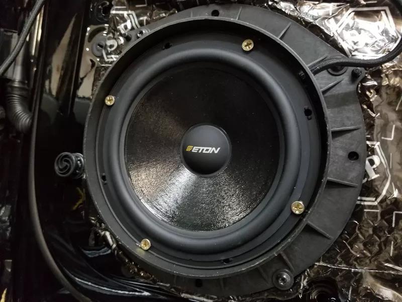 上海音豪奥迪A6汽车音响改装德国伊顿三分频,好听乐享不停!