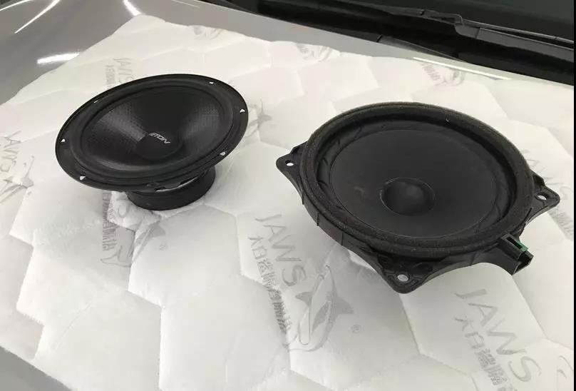 遇见心声-车改坊重庆店起亚嘉华汽车音响升级伊顿POW160.2两分频