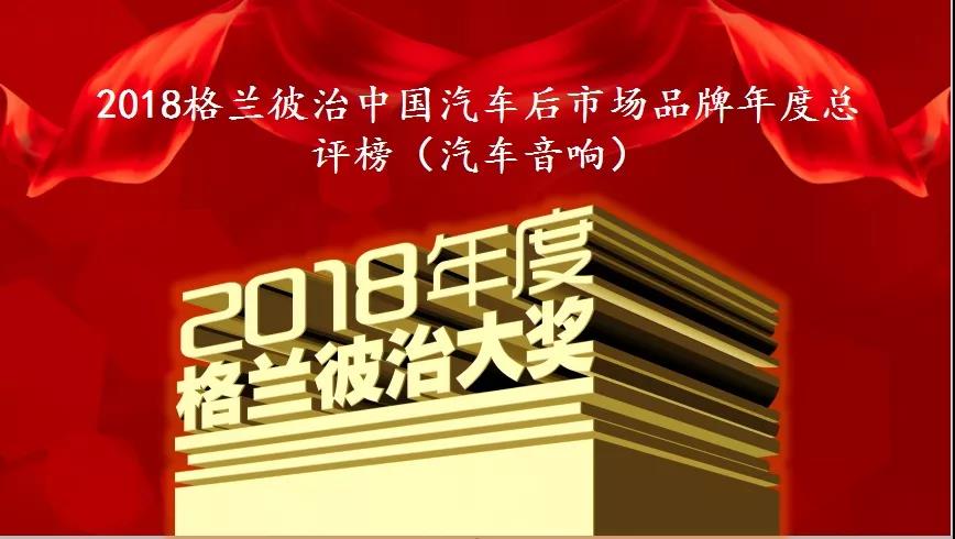 厉害了！2019！荣登格兰彼治中国汽车后市场年度总评榜