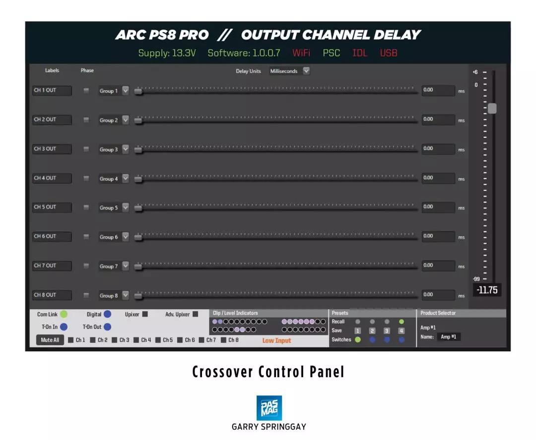 美国ARC AUDIO最新旗舰DSP-PS8 PRO测试报告