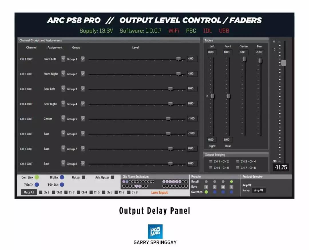 美国ARC AUDIO最新旗舰DSP-PS8 PRO测试报告