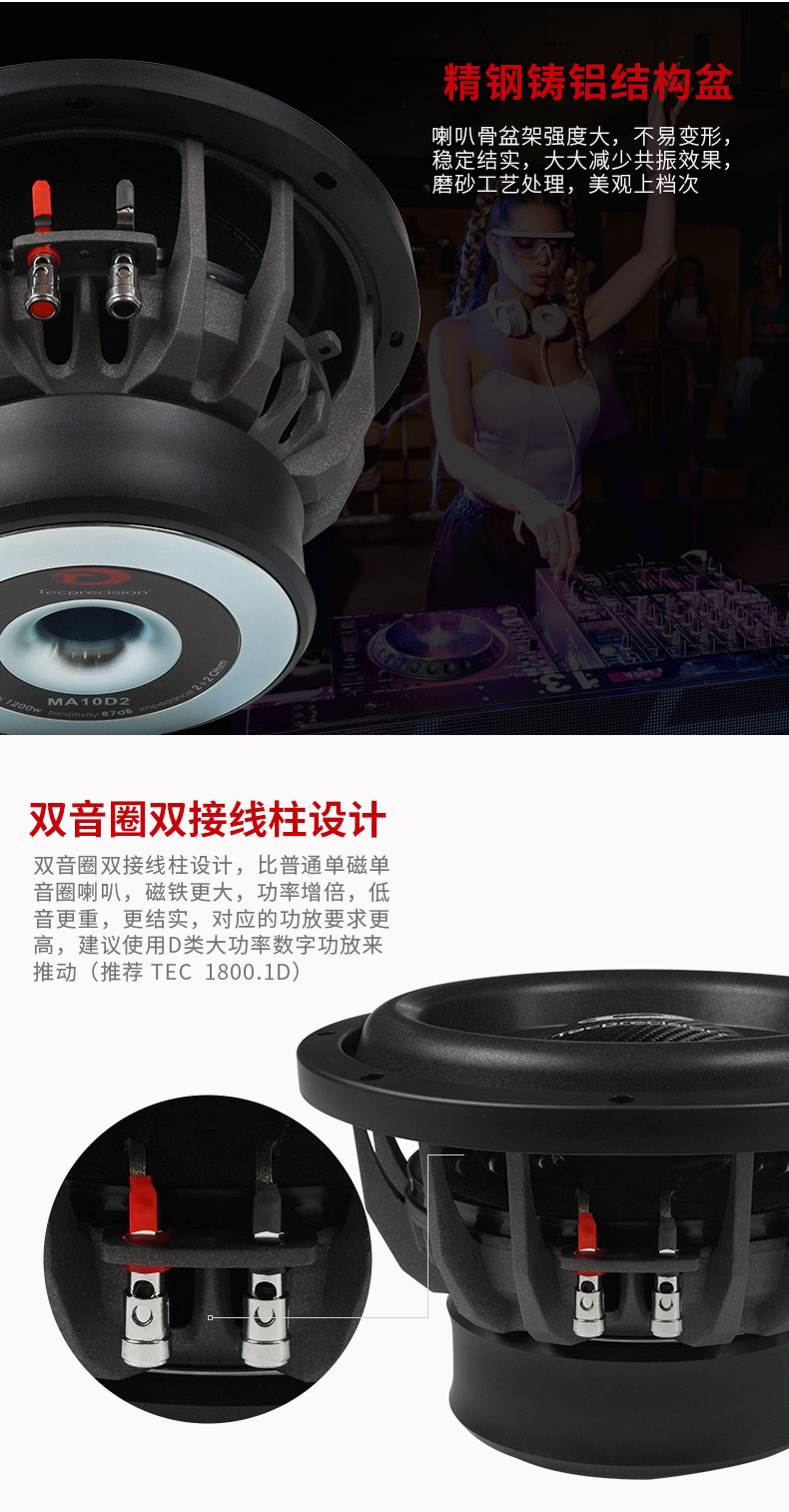 TEC MA 10D2 战神箱体低音炮