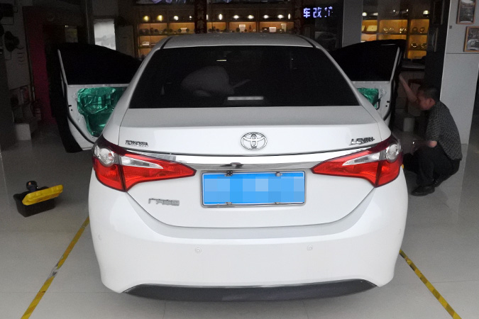 丰田雷凌无损换装意大利TEC 入门级系列MY6K两分频汽车音响，音乐的层次感出来了