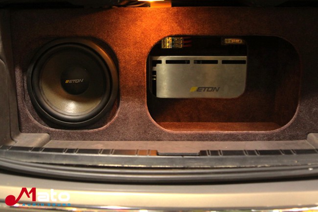 柳州丽声音乐宝马760改装德国ETON汽车音响