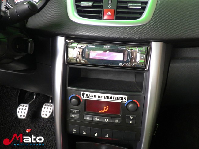 音乐无国界 台山车龙标致207CC改装德国ETON汽车音