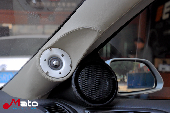 佛山百佳斯柯达明锐改装意大利TEC和美国ARC音响 