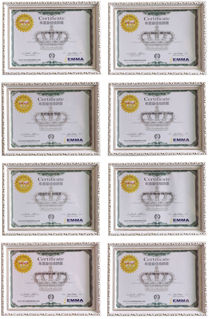 技术实力认证 多个EMMA年度最佳技师奖花落美托声