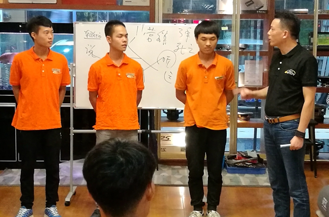 深圳车改坊汽车影音连锁培训活动 提升效率与完